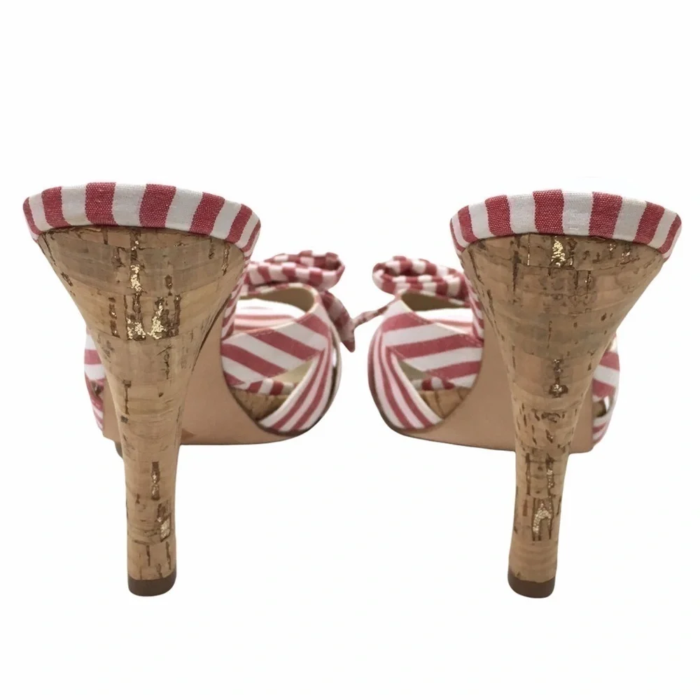 DANIBLACK Bow Heels Striped Patriotic Preppy Minnie Mouse Pinup Style Size 7